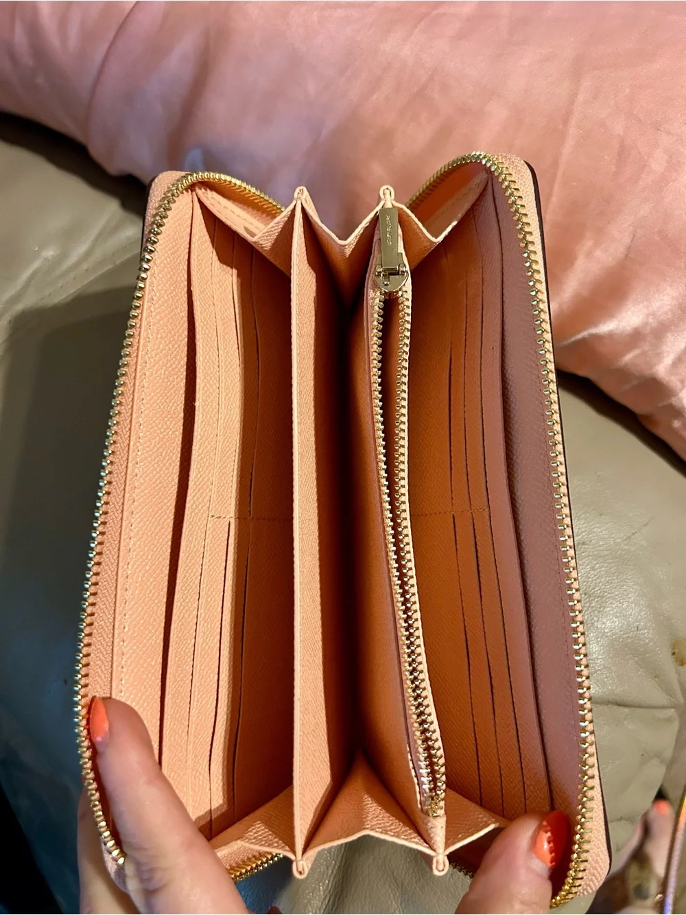 Coach pebble leather